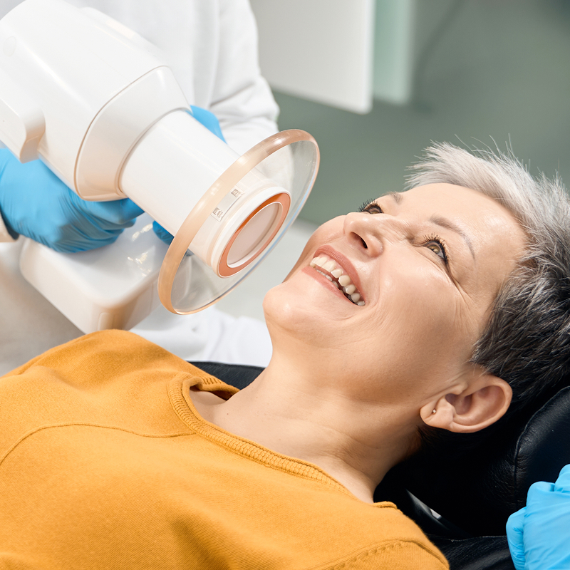 digital x-rays being performed