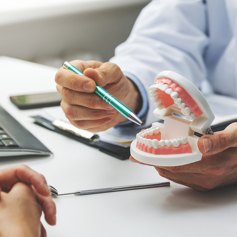 dentist explaining root canal