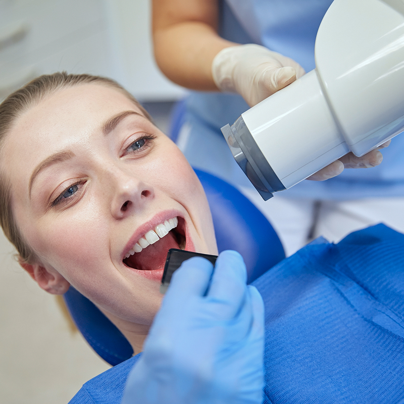 woman at the dentist
